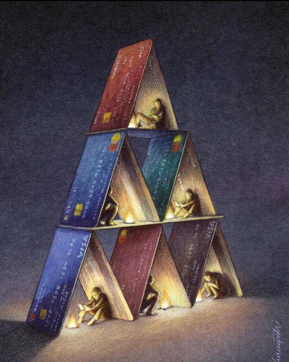 Ilustrasi sosial. (instagram.com/pawel_kuczynski1)