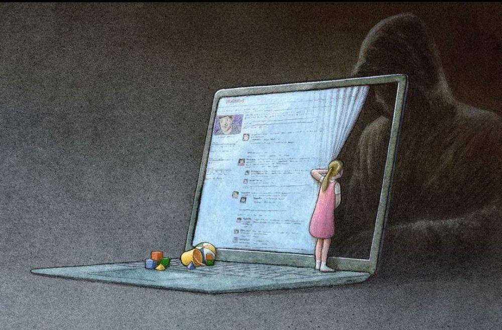 Ilustrasi sosial. (instagram.com/pawel_kuczynski1)