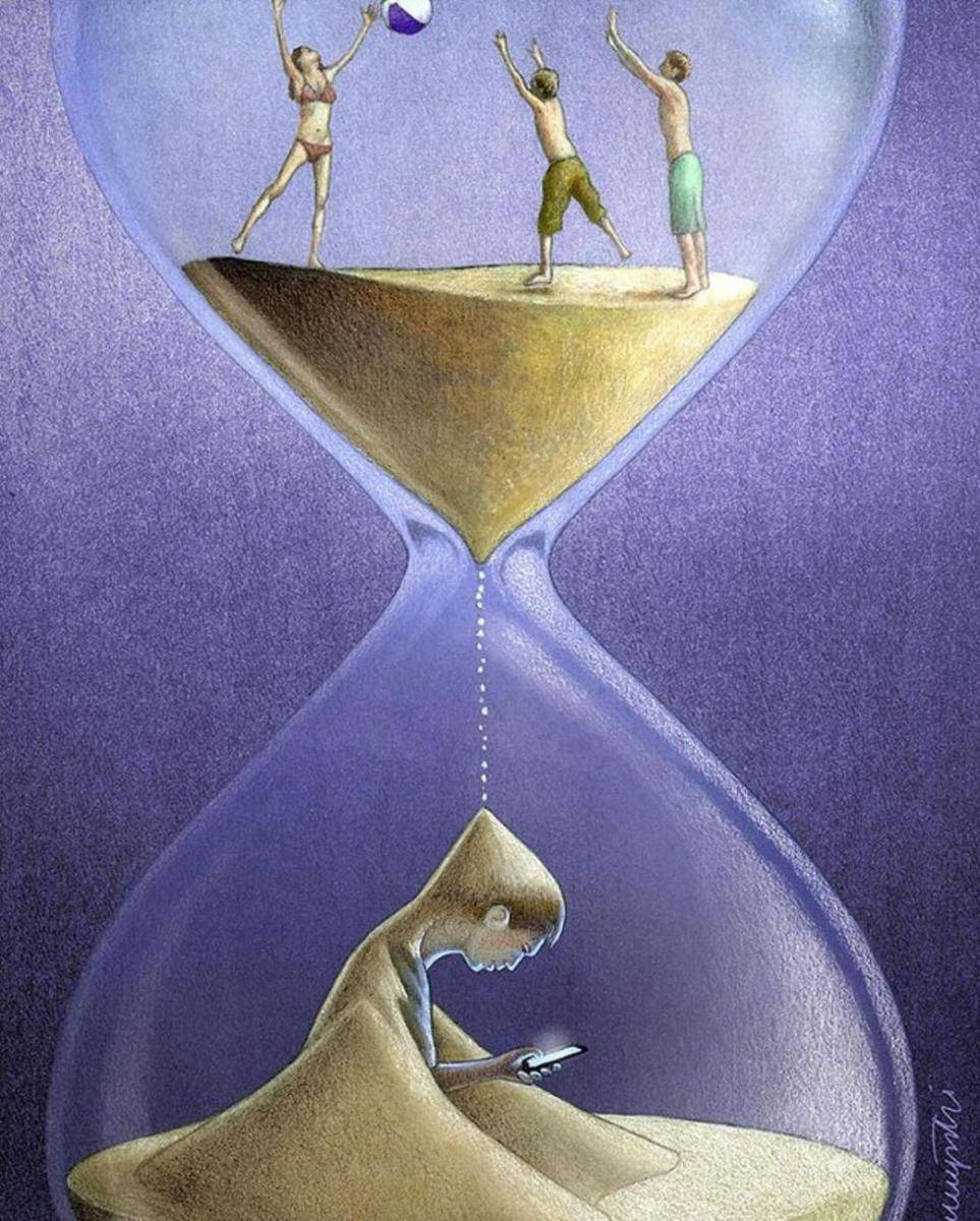 Ilustrasi sosial. (instagram.com/pawel_kuczynski1)