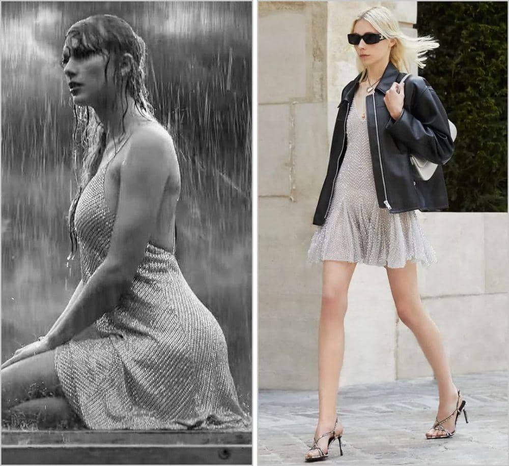 Taylor Swift kenakan gaun Celine di MV Fortnight (instagram.com/taylorswiftstyled)