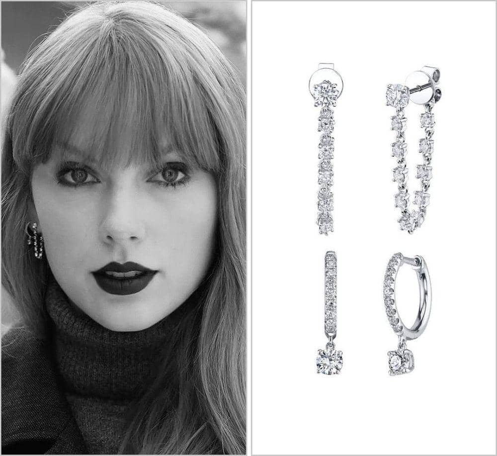Taylor Swift kenakan perhiasan Anita Ko di MV Fortnight (instagram.com/taylorswiftstyled)