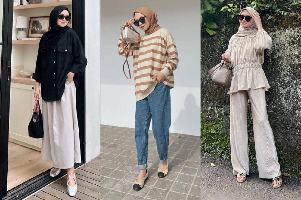 10 Ide OOTD Hangout ala Dini Djoemiko, Look Auto Modis!