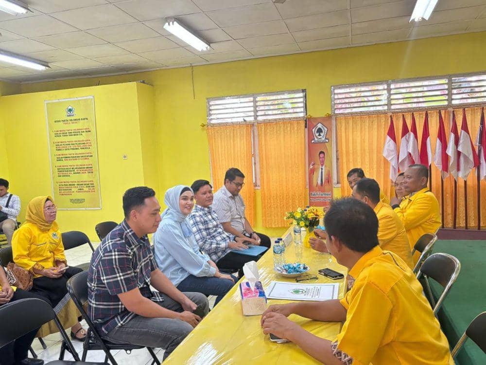 Bapilu Demokrat datangi kantor DPD II Golkar OKI (Dok: istimewa)