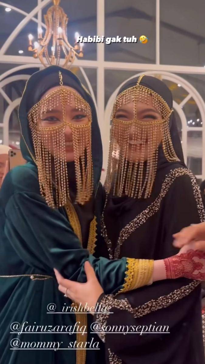 potret penampilan Inara Rusli di acara birthday party Irish Bella (instagram.com/mommy_starla)