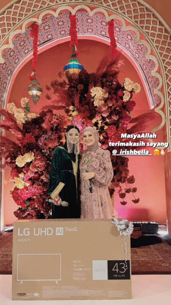 potret penampilan Inara Rusli di acara birthday party Irish Bella (instagram.com/mommy_starla)