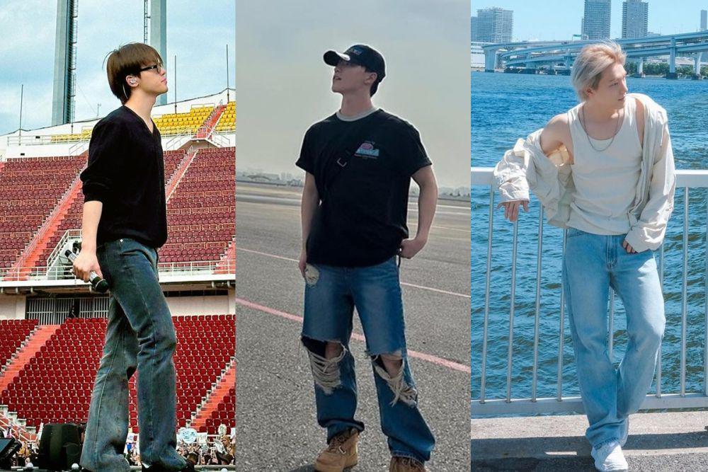 7 Ide OOTD Celana Jeans ala Dino SEVENTEEN, Simple dan Trendi!