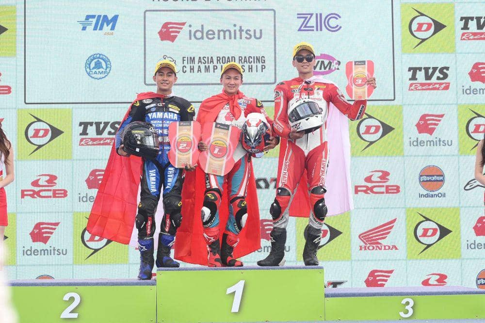 Pembalap Astra Honda Herjun Atna Firdaus juara ARRC China (Dok. AHM)