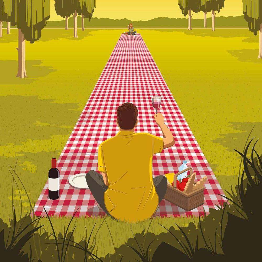 Ilustrasi kehidupan modern. (instagram.com/schmitz_illustration)