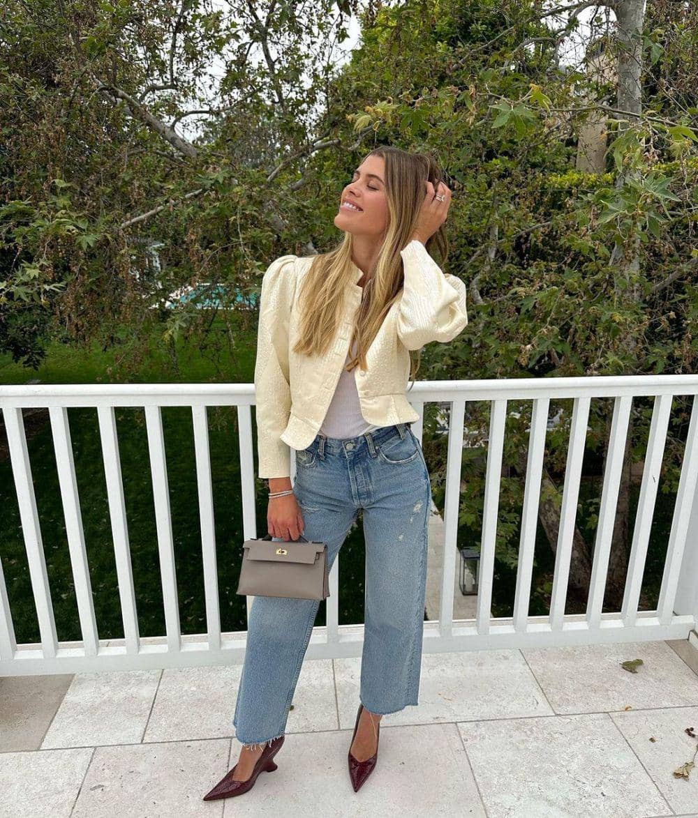 padu padan long pants ala Sofia Richie (instagram.com/sofiarichiegrainge)
