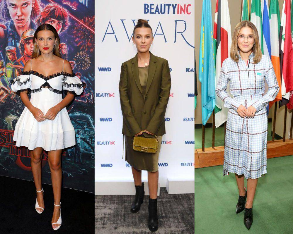 Gaya chic ala Millie Bobby Brown (Instagram.com/milliebobbybrown)