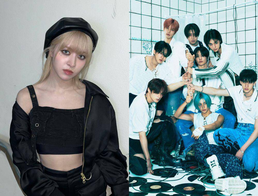 Lily NMIXX dan Stray Kids (twitter.com/WE_NMIXX | twitter.com/Stray_Kids)
