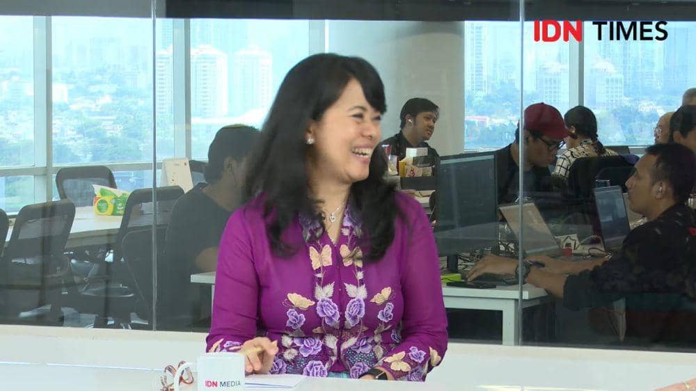 Siti Nugraha Mauludiah, Direktur Jenderal Informasi dan Diplomasi Publik Kementerian Luar Negeri RI, di program Real Talk with Uni Lubis pada Senin (22/04/2024) di Studio IDN Media HQ (youtube.com/IDN Times)