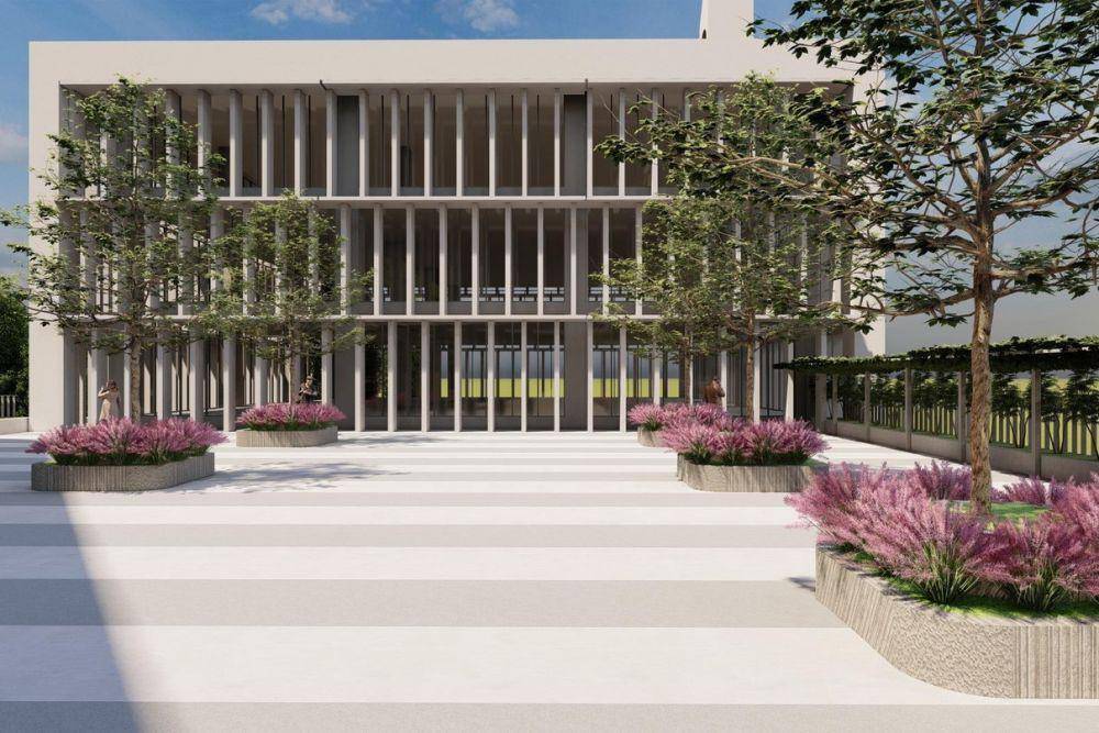 Desain Kantor Kementerian Pertahanan (Kemhan) di IKN. (dok. Kementerian PUPR)