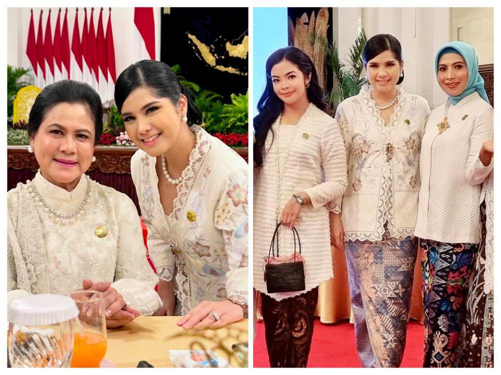 7 Momen Annisa Yudhoyono Halal Bihalal dengan Istri Para Pejabat, Seru