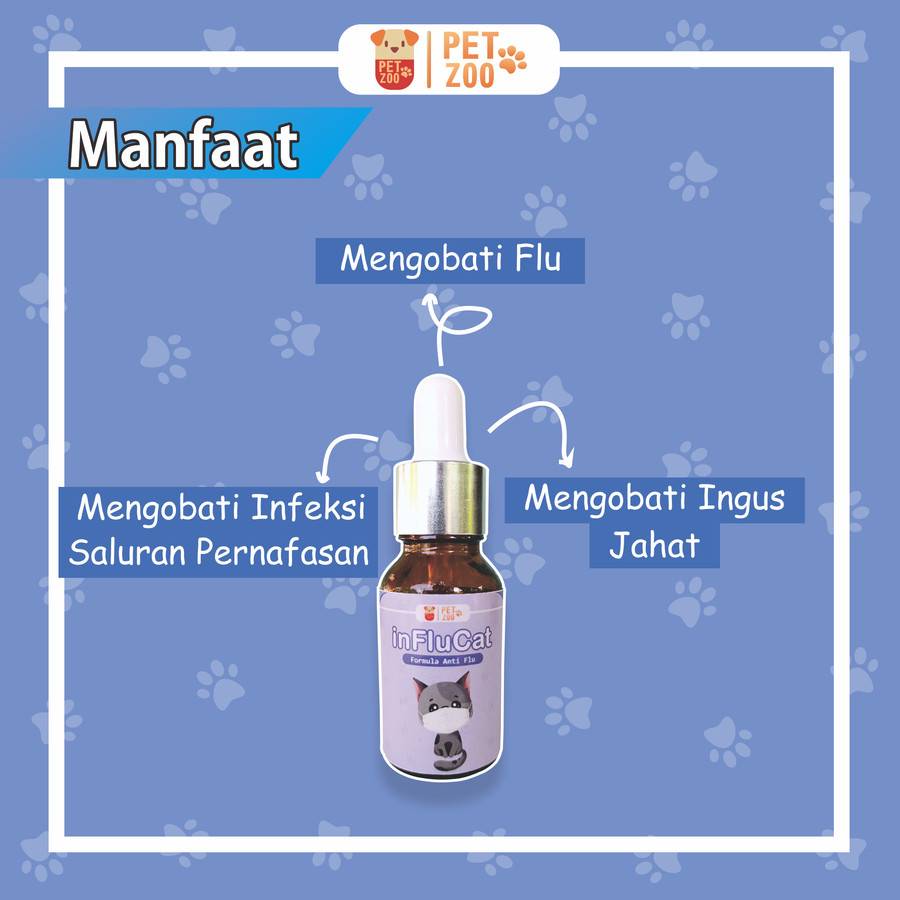 produk Influcat Obat Flu Batuk Kucing (tokopedia.com/petzoo)
