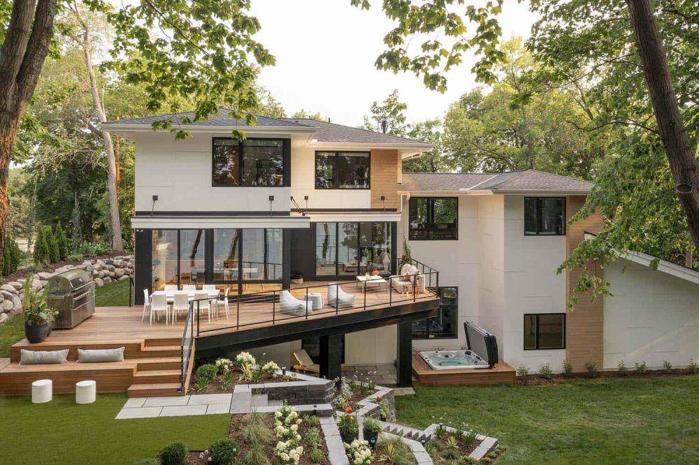inspirasi split level patio (onekindesign.com)