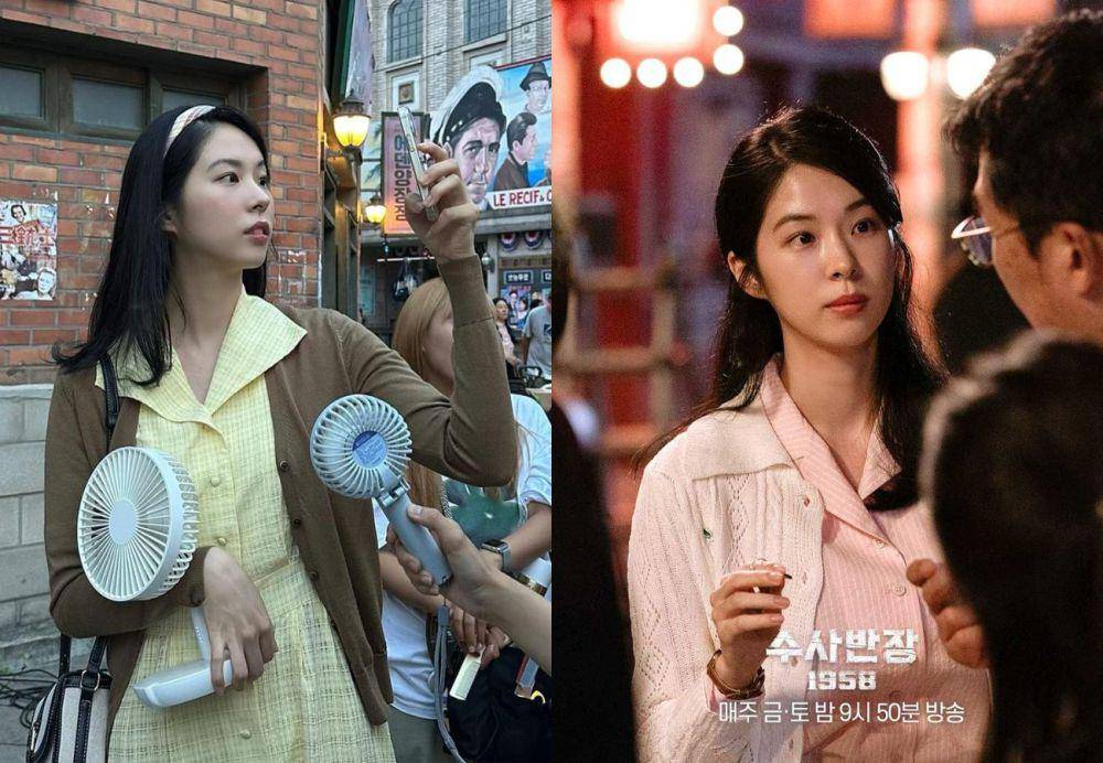 potret Seo Eun Su di balik layar drama Chief Detective 1958 (instagram.com/jj_minii | instagram.com/mbcdrama_now)