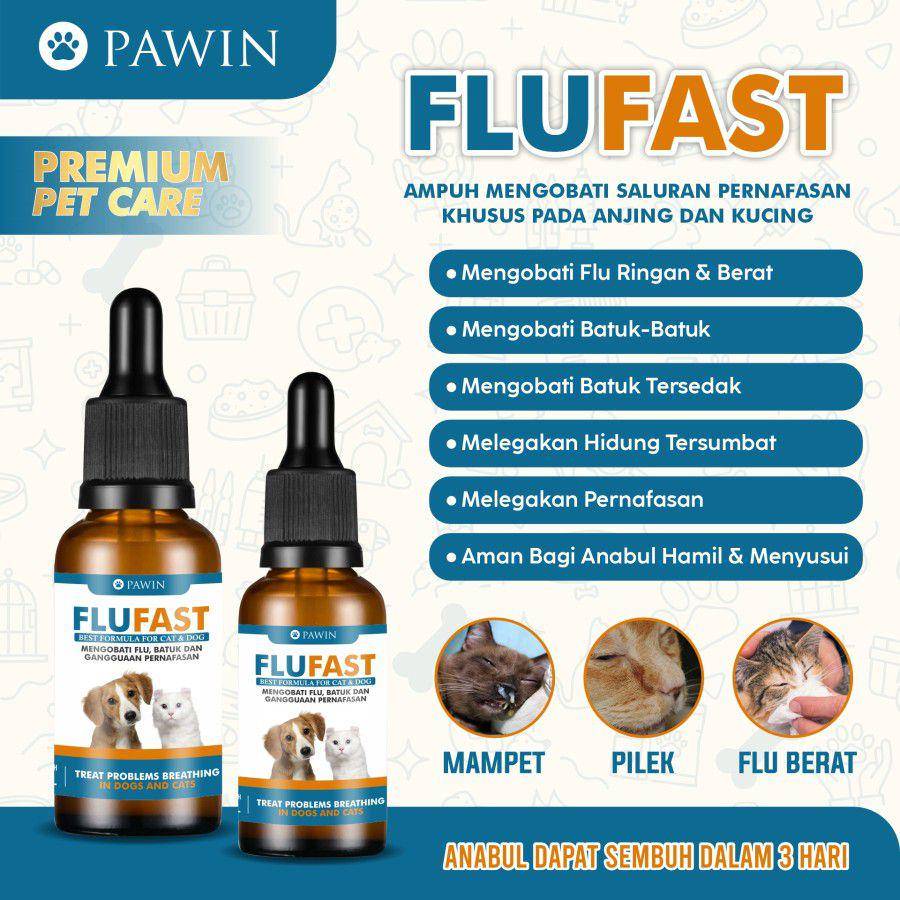 produk Pawin Flufast Obat Flu Kucing (tokopedia.com/Pawin Official)