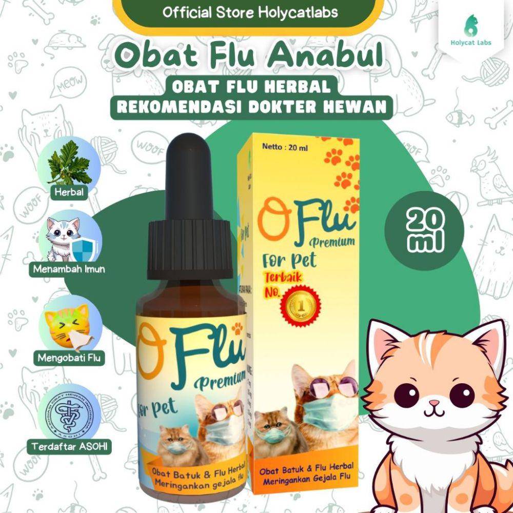 produk OFLU Premium Obat Flu Kucing (shopee.co.id/Holycatlabs Official Store)