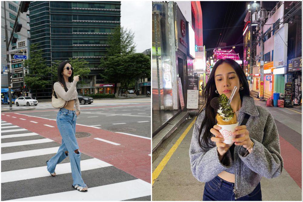 10 Potret Anya Geraldine Jalan-jalan di Korea Selatan, Kulineran!