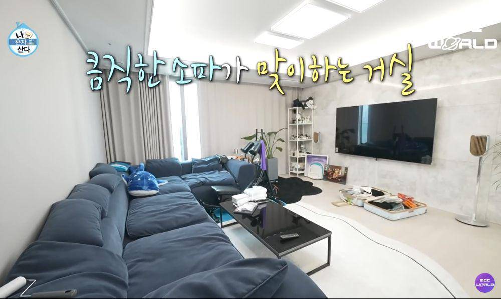 potret apartemen baru Doyoung NCT (dok. MBC/I Live Alone)
