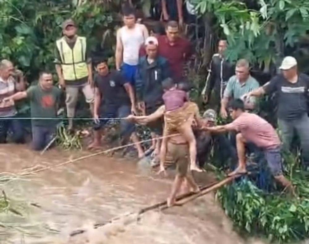 3 Bocah Hanyut Terseret Banjir Bandang di Sungai Meo, 1 Anak Tewas