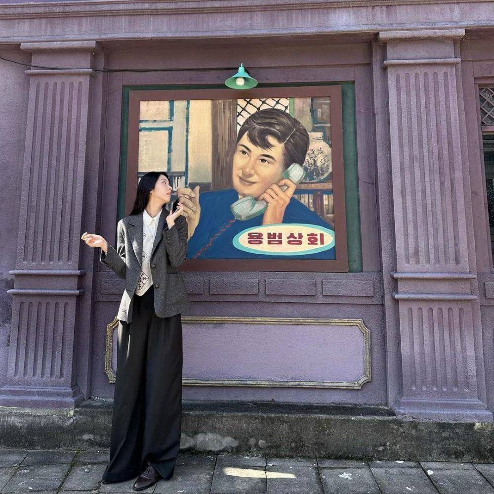 potret Seo Eun Su di balik layar drama Chief Detective 1958 (instagram.com/jj_minii)