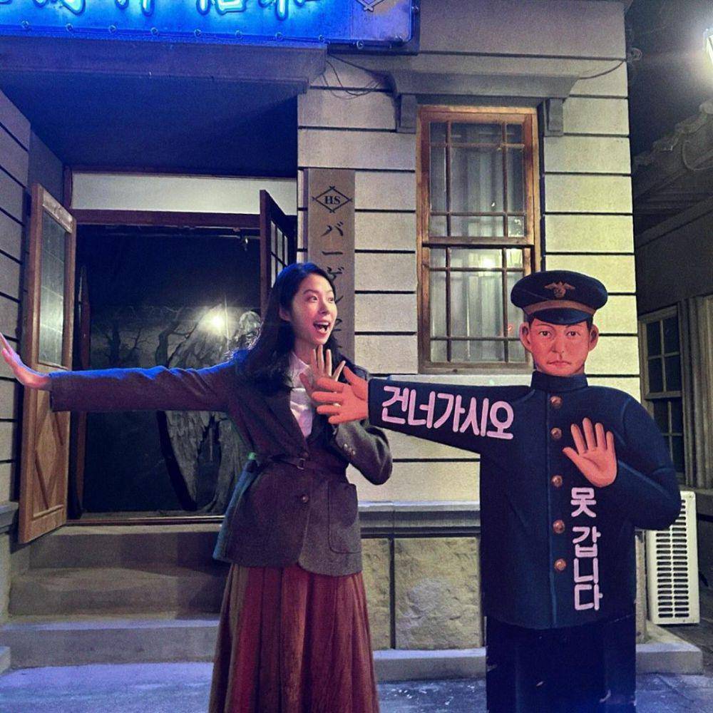potret Seo Eun Su di balik layar drama Chief Detective 1958 (instagram.com/jj_minii)