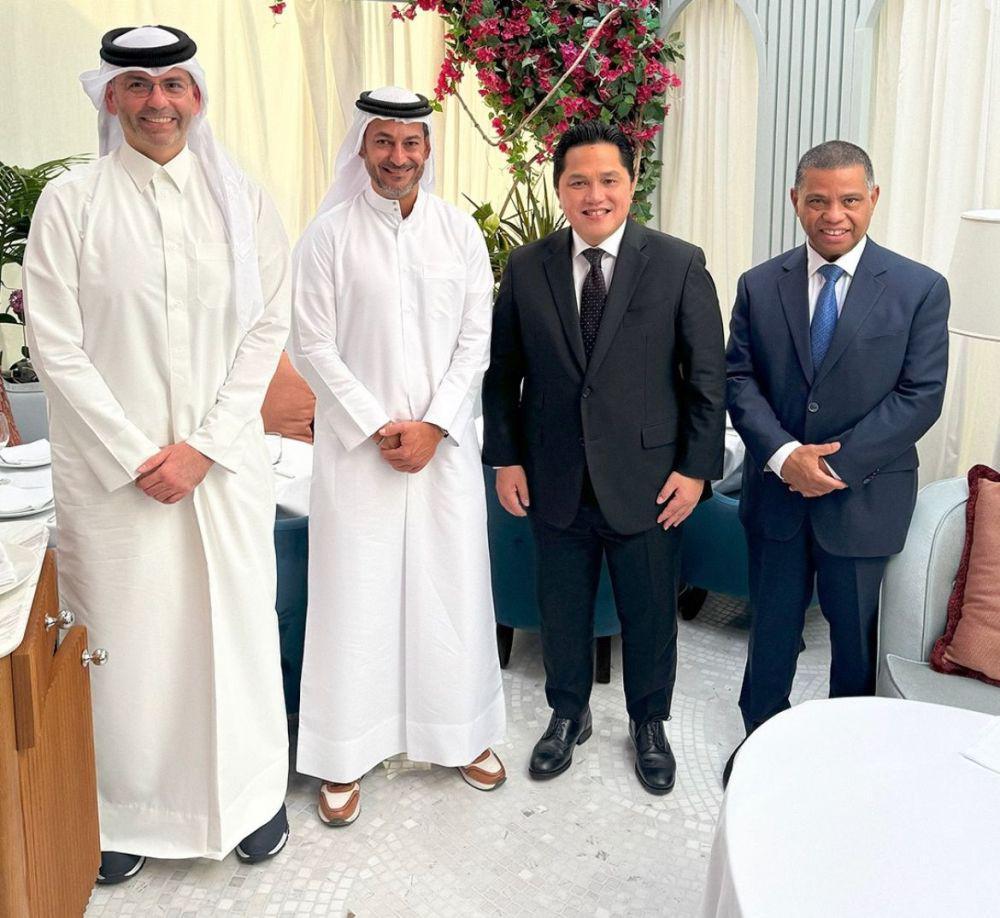 Erick Thohir Temui Perwakilan Ooredoo di Qatar, Bahas Kolaborasi BUMN