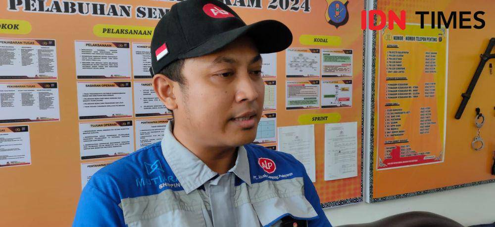 Kepala Cabang Balikpapan PT Atosim Lampung Pelayaran (ALP) Dewa Rizky Atmaja, Selasa (23/4/2024). (IDN Times/Hilmansyah)