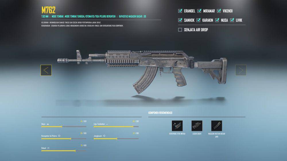 potret senjata Beryl M762 (pubgmobile.com)