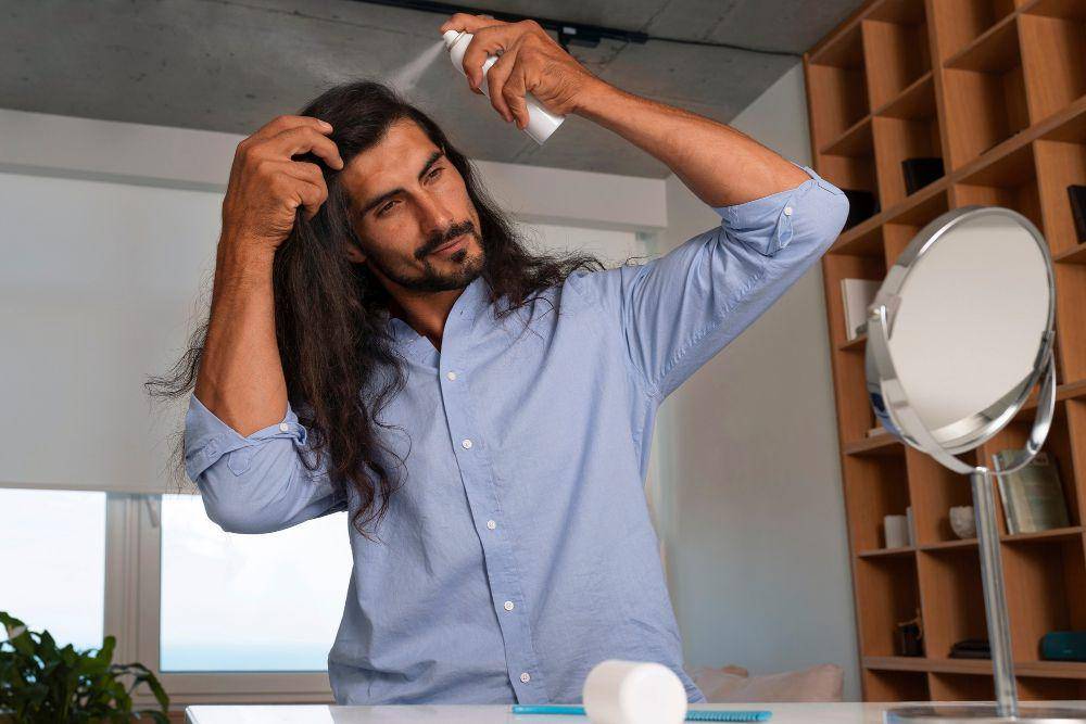 ilustrasi memakai hair mousse untuk styling rambut (Freepik.com/freepik)