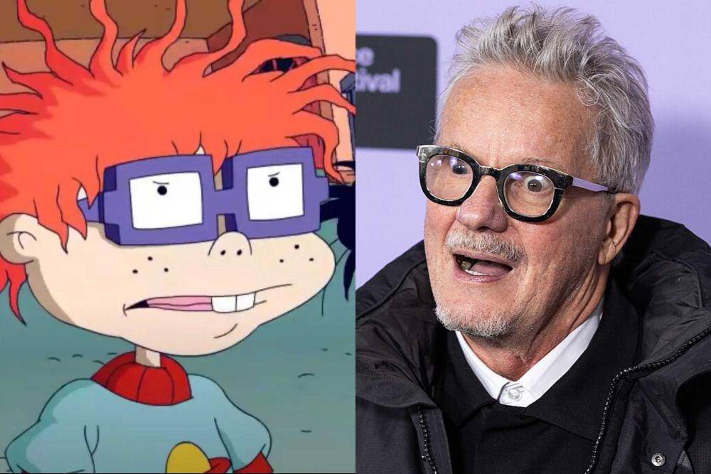 karakter kartun Chuckie (kiri) dan Mark Mothersbaugh (dok. Nickelodeon Animation Studio | commons.wikimedia.org/Everwest)