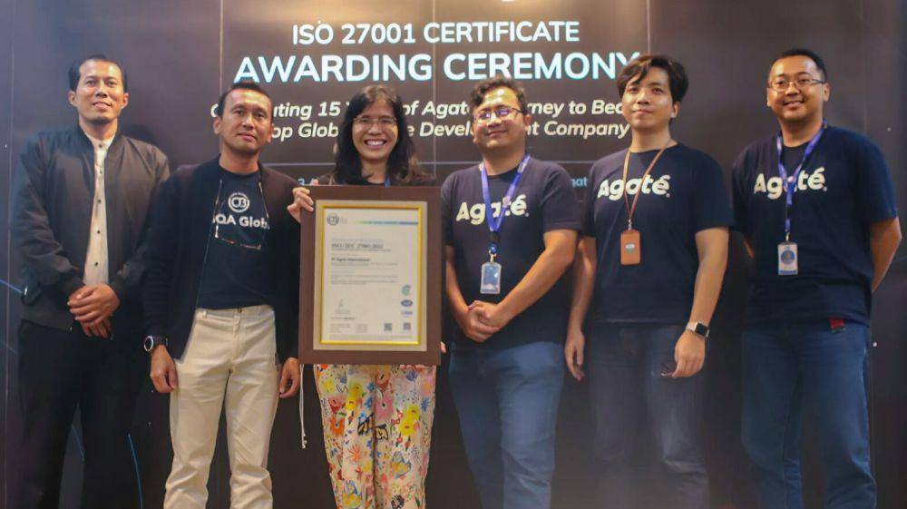 Agate Meraih Sertifikasi ISO/IEC 27001: 2022!