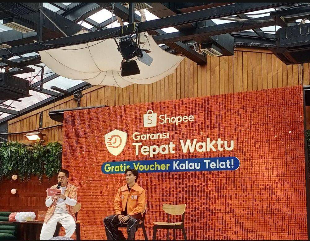 Shopee bersama Vidi Aldiano Ajak Pengguna Kenal Lebih Dekat Program Garansi Tepat Waktu (Rabu, 24/4/2024) (IDN Times/Shiva Clarancia)