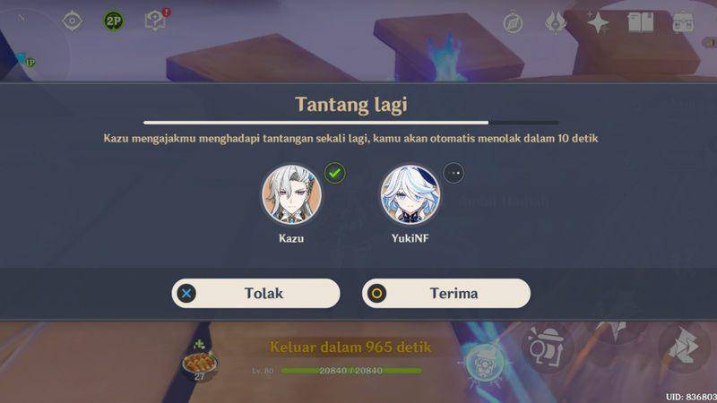 undangan menantang domain (dok. Hoyoverse/Genshin Impact)