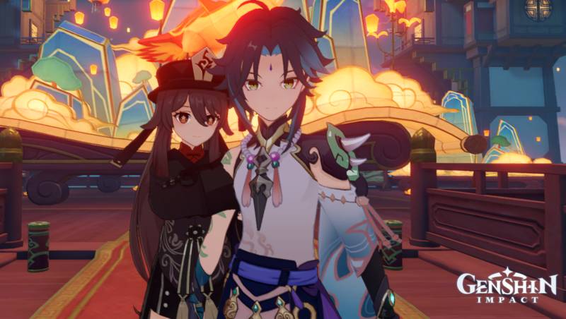 karakter Hu Tao dan Xiao (dok. Hoyoverse/Genshin Impact)
