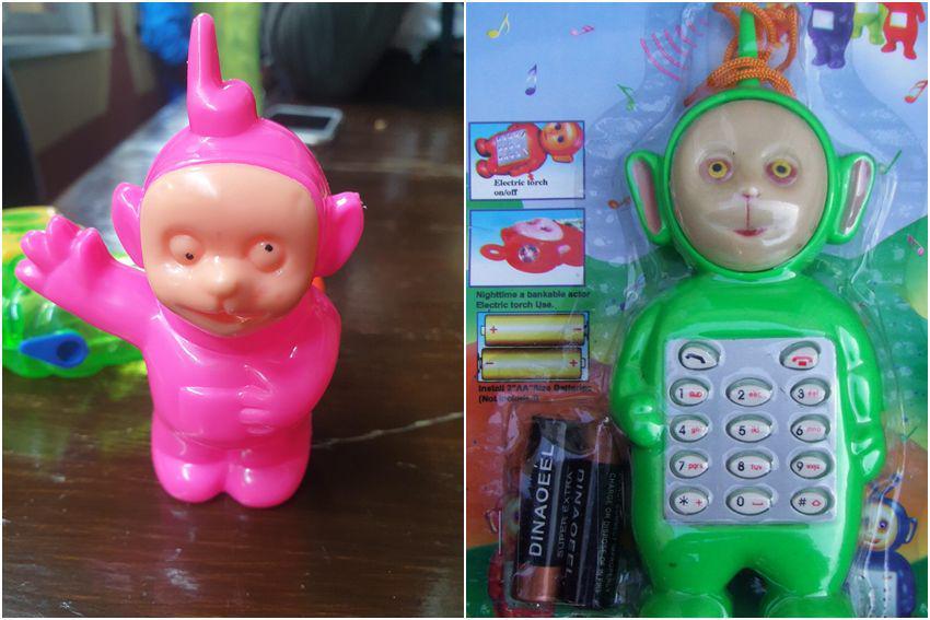 8 Potret Mainan KW Teletubbies, Kok Jadi Seram Begini?