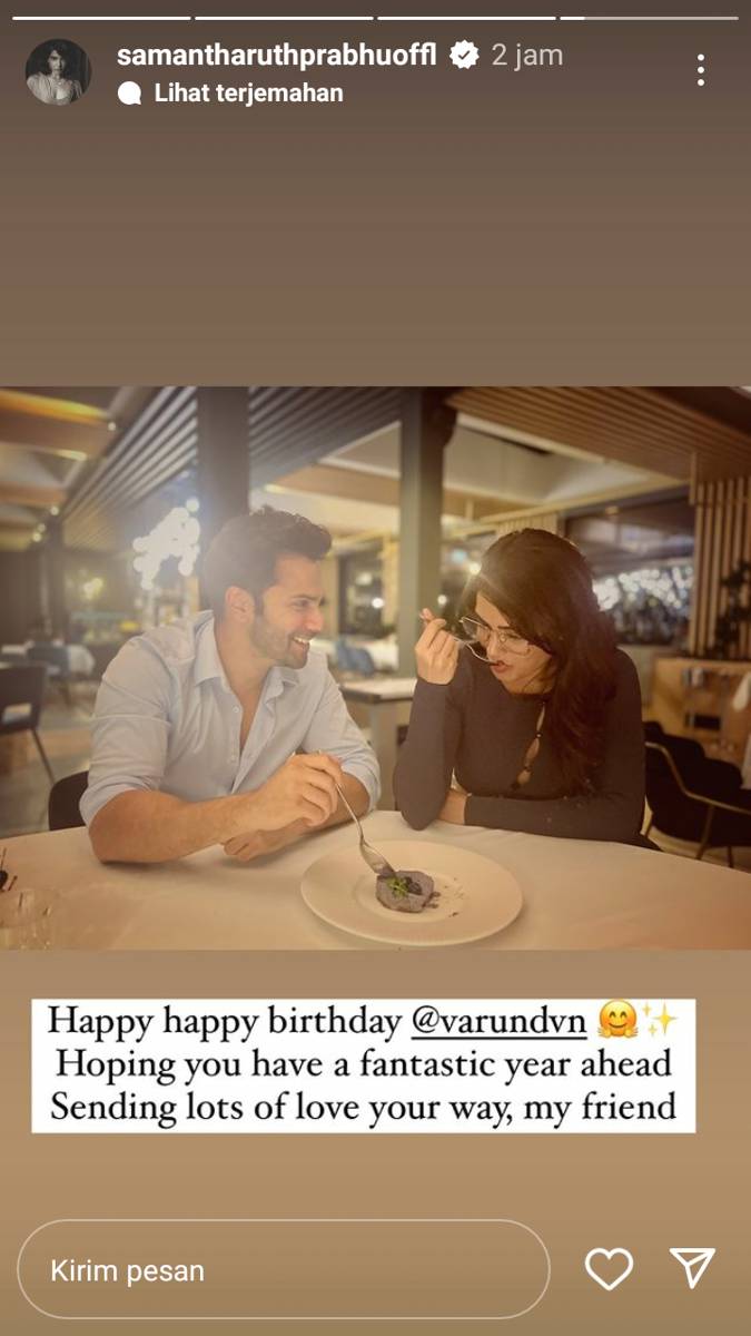 unggahan Samantha Ruth Prabhu (instagram.com/samantharuthprabhuoffl)
