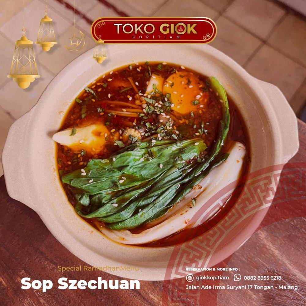 Sop szechuan buatan Giok Kopitiam Malang. Instagram/giokkopitiam