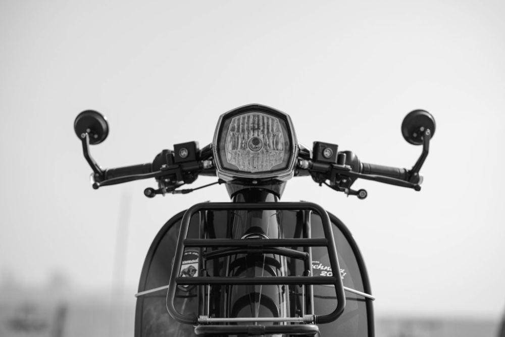 potret tampak depan Scomadi Technica 200i Adventure (dok. Scomadi)