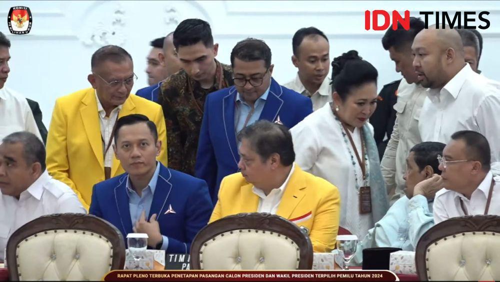 Titiek Soeharto dan Didiet Prabowo Saksikan Penetapan Prabowo-Gibran