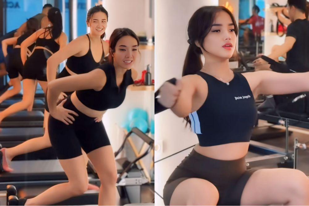 7 Potret Gisel Olahraga Pilates bareng Rekan-Rekan Artis, Ada Fuji!