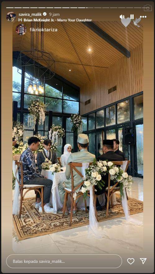 Pernikahan Savira Malik dan Raifq Iqbal (Instagram.com/savira_malik)