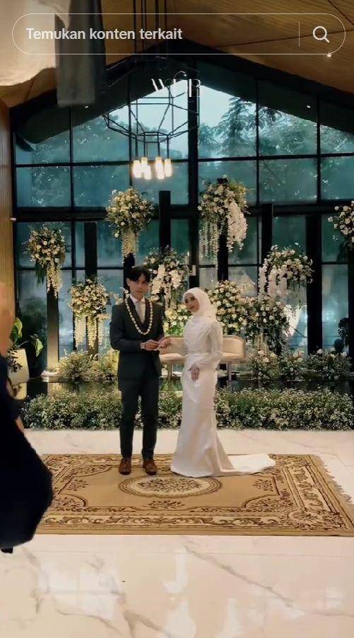 Pernikahan Savira Malik dan Raifq Iqbal (TikTok.com/weddingdesignbogor)