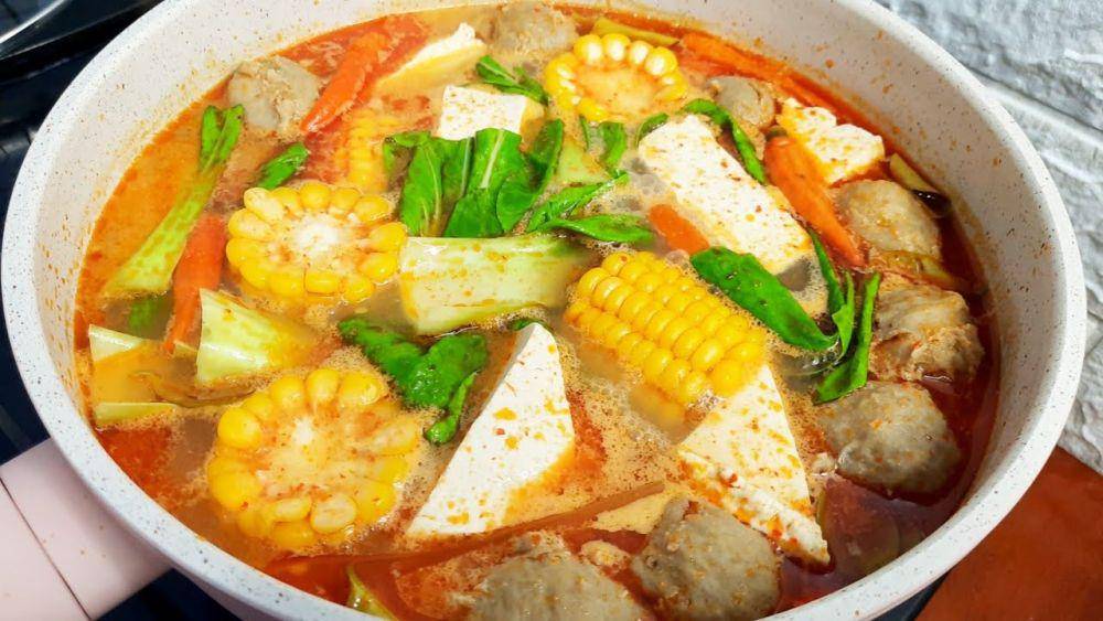 ilustrasi tom yam sayur (youtube.com/tripujis)