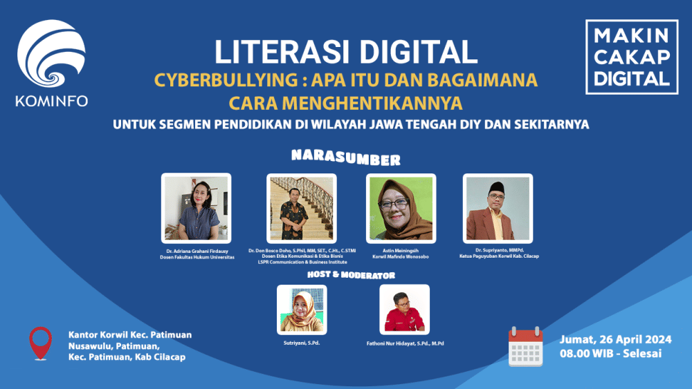 Literasi digital cegah cyber bullying Kominfo. (dok Kominfo)