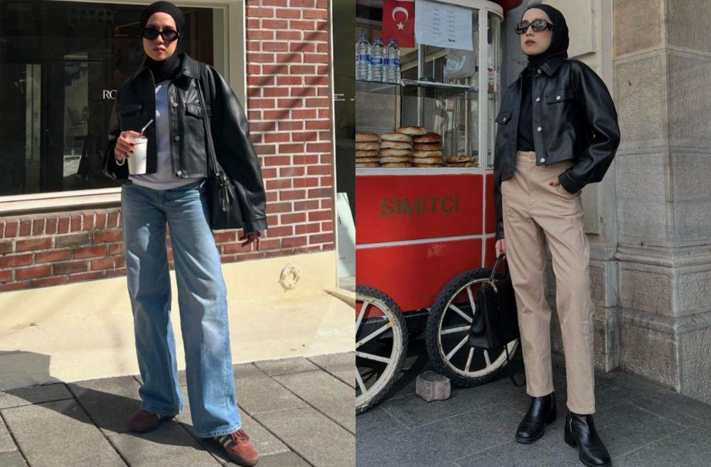 10 Style Hijab Edgy ala Amelia Elle, Kece