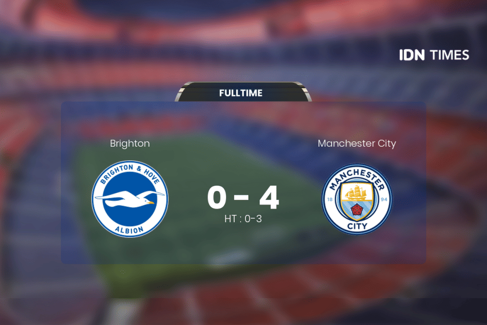 Manchester City Permalukan Brighton di Kandangnya