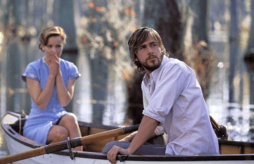 Still cut Ryan Gosling dan Rachel McAdams di film The Notebook (dok.New Line Cinema/The Notebook)